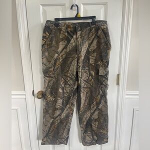 Realtree  Spartan Vintage Camouflage Large Flannel Pants Mens Hunting Cotton USA